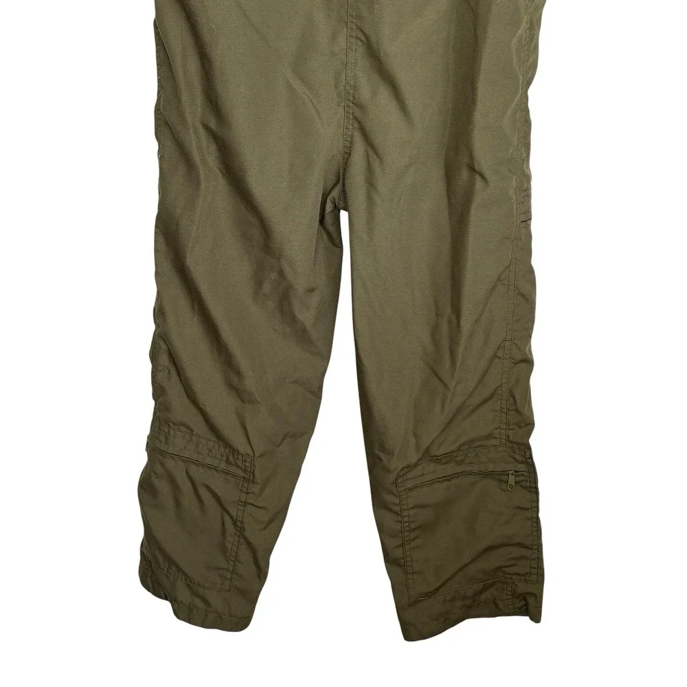 Navy Captain Fighter Pilot Jumpsuit Halloween Costume Kids Large Top Gun Green